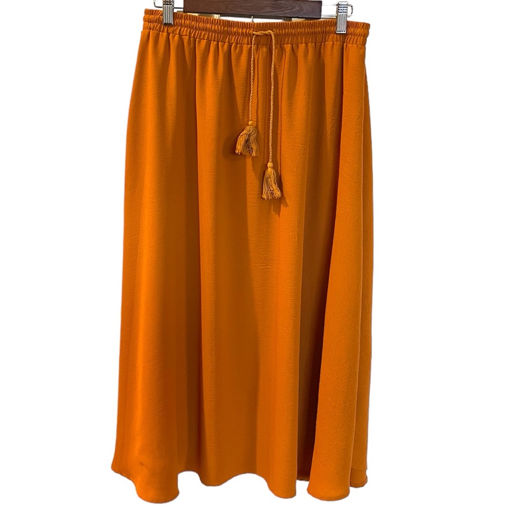 ZEEGOO FULL MIDI SKIRT ELASTIC WAIST